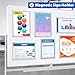 VAIIGO 20 Pack Magnetic Sign Holder 8.5 x 11, Self-Adhesive Magnetic Picture Frame & Document Holder for Wall, Door, Fridge, Glass - Double-Sided Magnetic Frame for Poster & Paper Display (Silver)
