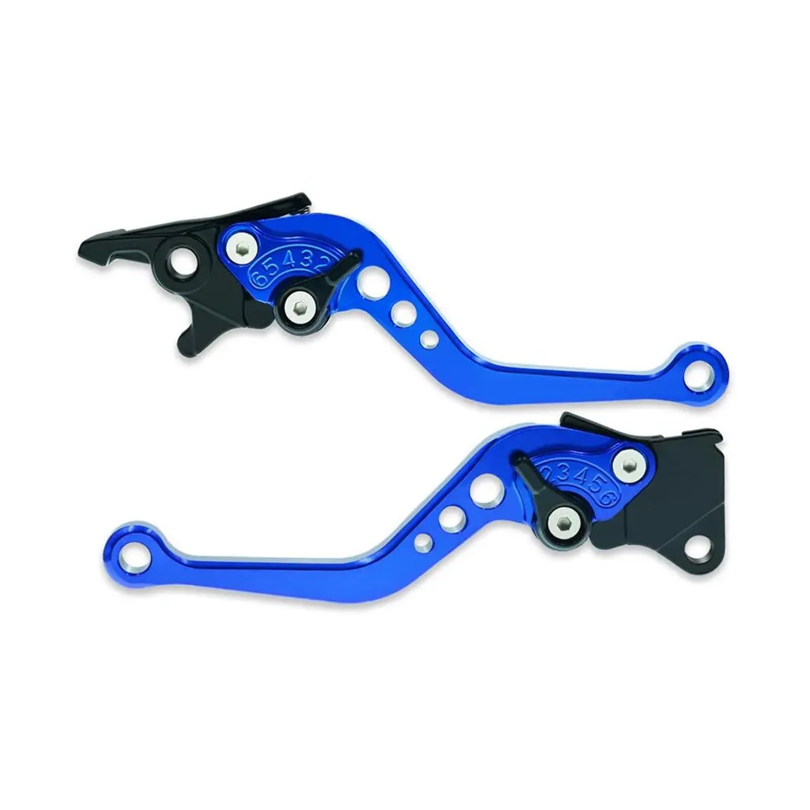 Abdktmnx Blue Universal Cnc Alloy Motorcycle Brake Handle Adjustable Size Moto Motorbike Clutch Drum Brake Lever Handle Handlebar Clutchs Brakes Levers