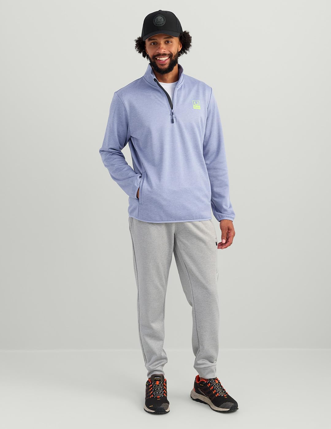 HUK Men's Coldfront+ 1/4 Zip, Performance Fishing Jacket for Men