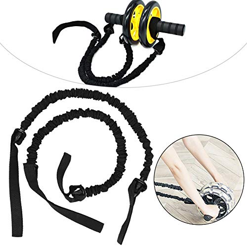 Confortável preto para construir músculos Abdominal exercitador puxar cinta, força do núcleo abdomin