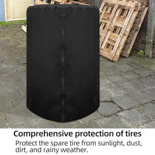 Image of Tire Storage Bag Large Spare Tire Cover,Tire Bag Waterproof Dust-Proof Tire Wheel Protector for RV,Jeep Trucks, SUV, Trailer,Fit 33 Inch Tire Diameter
