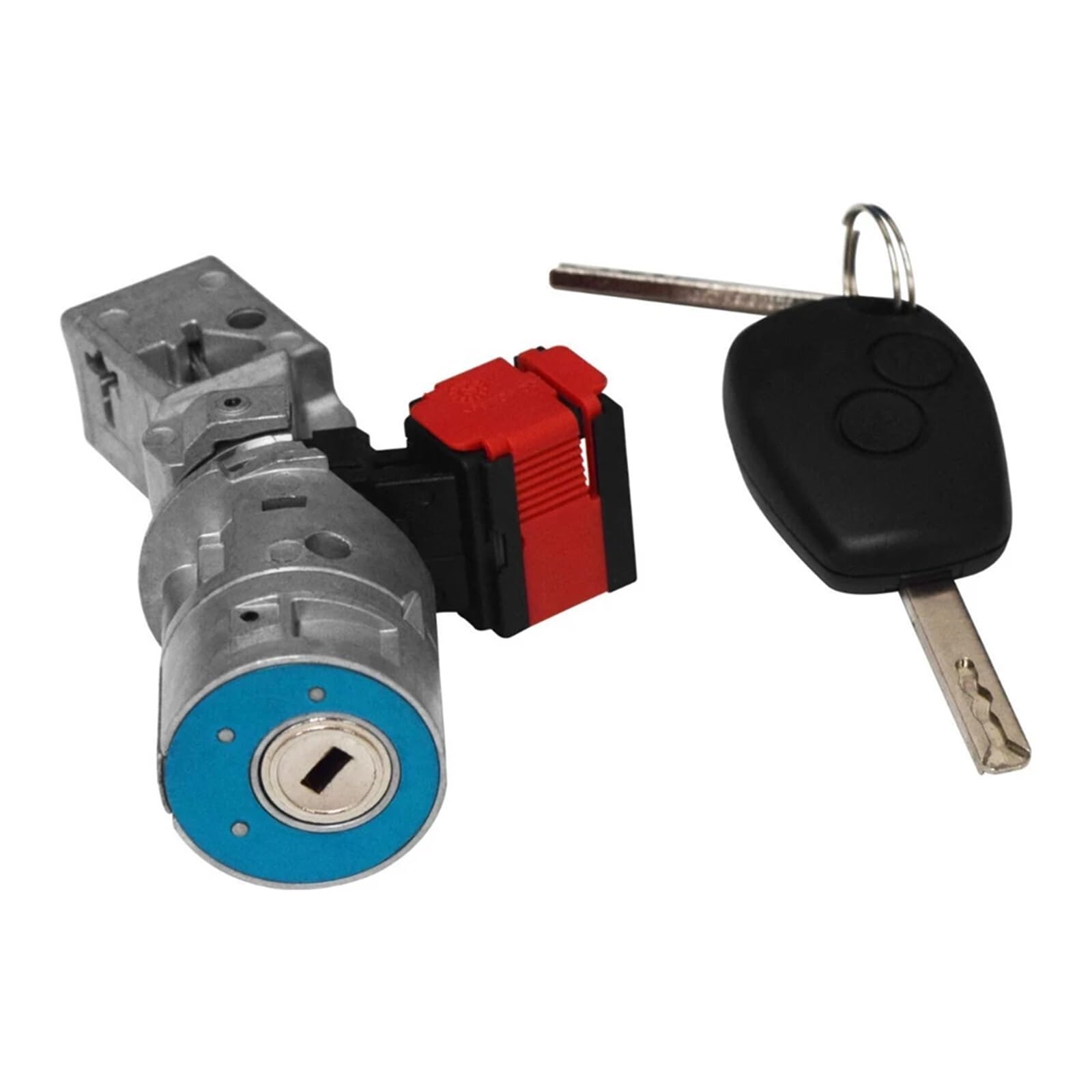 przycisk start stop ​Bębenek stacyjki zapłonu samochodu rozrusznik stacyjka i klucze pasujące do Renault dla Vauxhall Fiat 7701208408