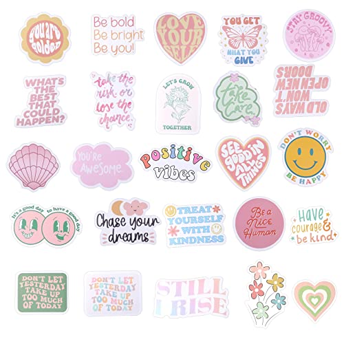 100Pcs Pink Motivational Stickers Vinyl Waterproof Stickers For Laptop Bumper Water Bottles Computer Phone Hard Hat Car Stickers And Decals Inspirational Stickers For Adults Women Kids Teen Girls #TOP2