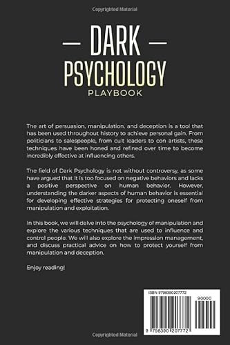 Dark Psychology Playbook: Secrets Of Persuasion, Covert Influence, Emotional Manipulation, Cognitive Biases And Impression Management (Deep Psychology) #TOP1