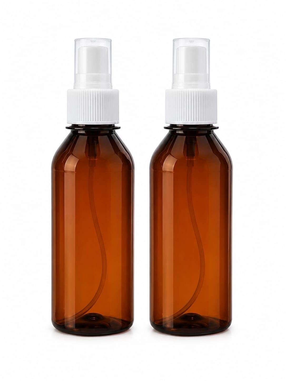 ALOSHO TOUCH Amber plastic Spray Bottle 200ml Refillable Fine Mist Empty Brown plastic Spray Bottles Leakproof Travel Bottles for Essential Oils, Hair Care, beauty (Pack of 2)-image-13