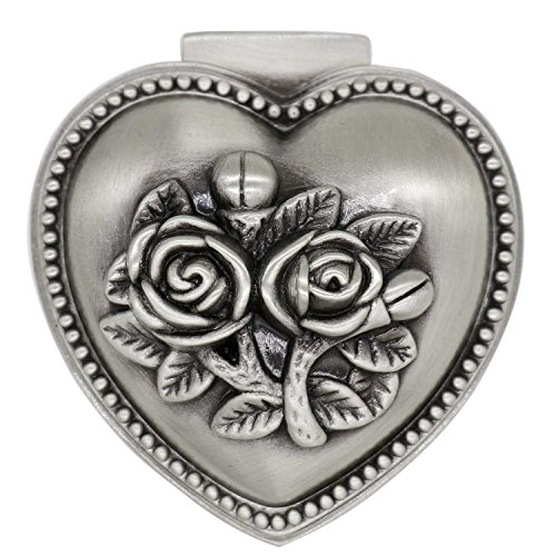 Aveson Classic Vintage Heart Shape Metal Jewelry Box Ring Trinket Storage Organizer Chest Christmas Gift #TOP4