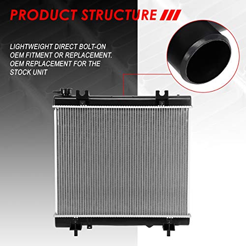 Image of Auto Dynasty 2883 Radiator for 2005-2011 Dodge Dakota Mitsubishi Raider | Factory Style 1-Row Cooling Radiator, Fit 3.7L 4.7L AT MT, Aluminum Core, DPI 2883
