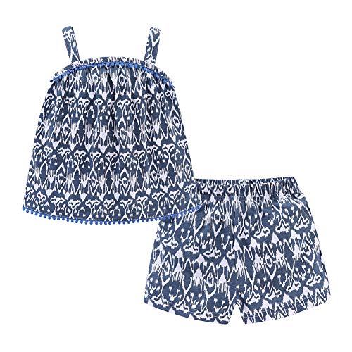 Conjunto flor tirantes verano Mud Kingdom para niñas con estampado floral fresco