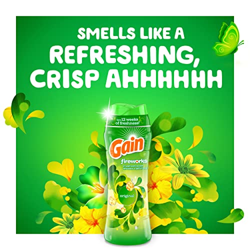 Image of Gain In-Wash Laundry Scent Booster, Original Scent, 30.1 OZ, Fresh Extender + Odor Protection (Pack of 4)