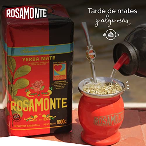 Rosamonte Yerba Mate Tee Seleccion Especial 1kg - die Reifezeit beträgt 12 bis 24 Monate | Detox und Energie Getränk