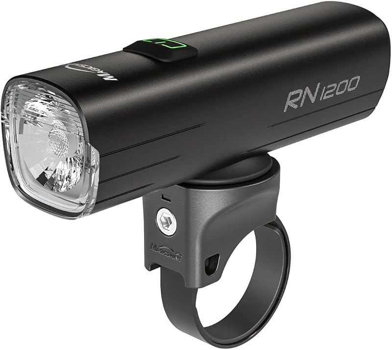 Magicshine Bike Light RN 1200, CREE LED, IPX7, 4000mAh Battery Type-C Reverse Charging, Powerful Bike Headlight Compatible with: Mountain, Kids, Street