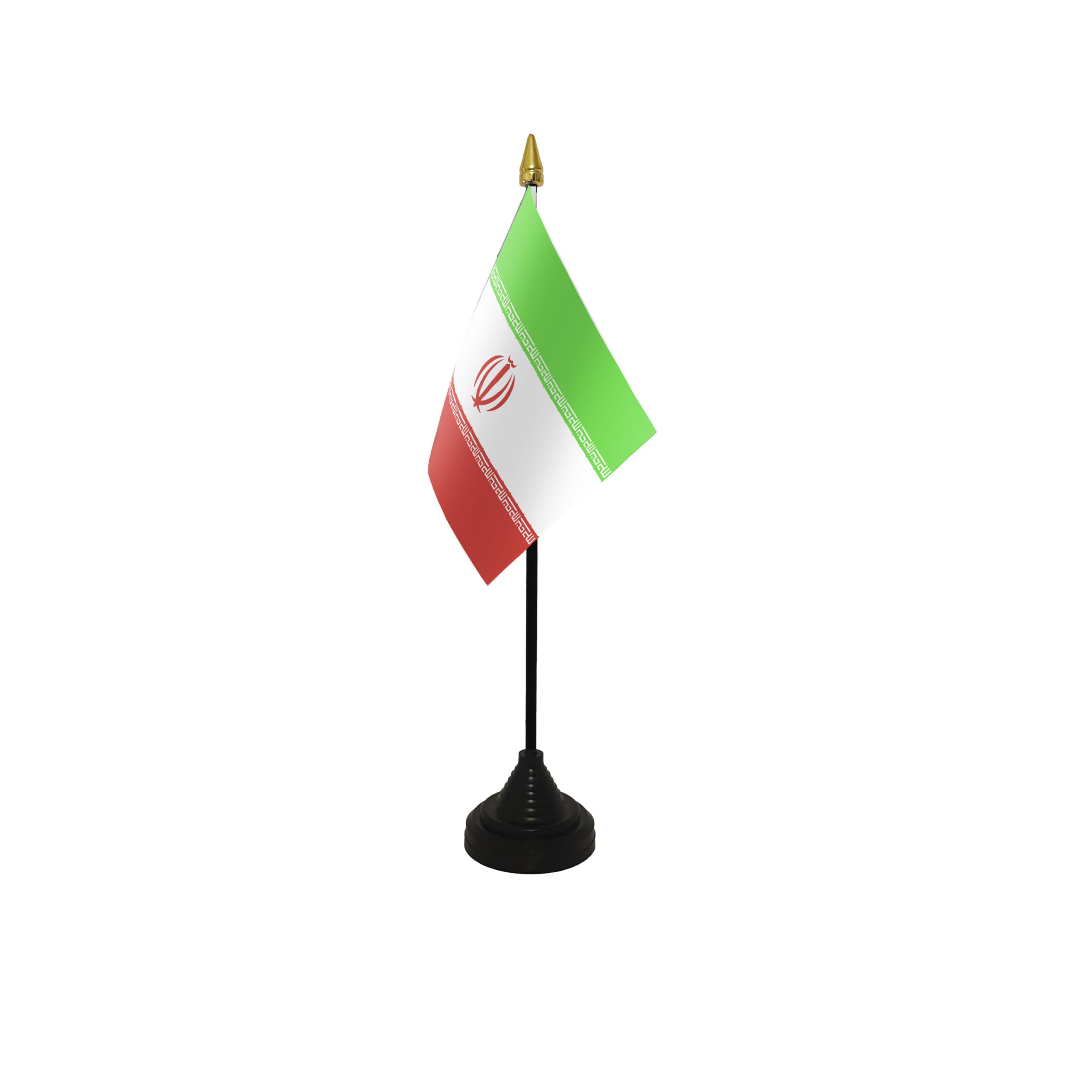 Flagtex Iran Small Table Flag With Black Base
