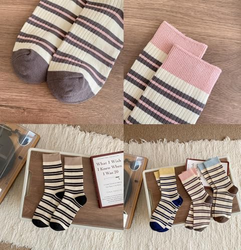 Image of YYaaloa Women Above Ankle Crew Socks Soft Cotton Casual Calf Workout Socks