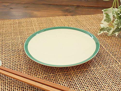 Amazon.co.jp: モスグリーン ラインプレート(洋食器 小皿 中皿 お皿