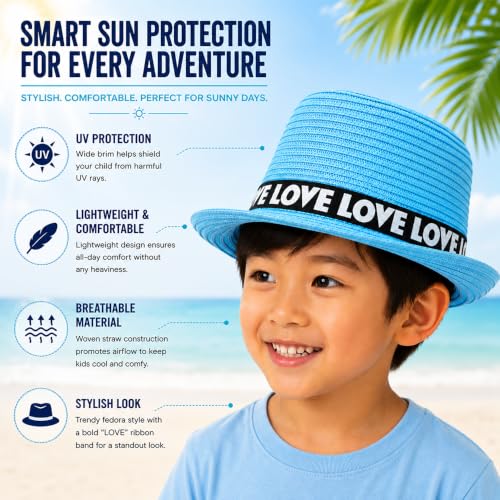 Image of VRITRAZ Baby Boy's and Girl's Kids Children Cute Printed Cartoon Gift Summer Fancy Dress Straw Fasion Hat Cap 1