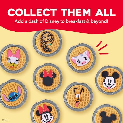 Image of Dash MultiMaker Mini System Removable Plate Set - Ceramic, Nonstick Replacement Plates for Fun-Shaped Waffle Breakfast - Waffle Maker Not Included - 4-Inch - Two-Pack - Donald & Daisy