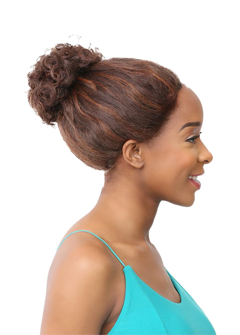 ILLUZE Virtually Undetectable 360 HD Glueless Front Wig PONYTAIL BALLERINA (1 Jet Black)