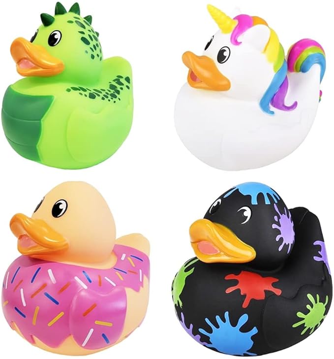 Big Rubber Duck Squeaking Toy with Sound Assortment Duckies