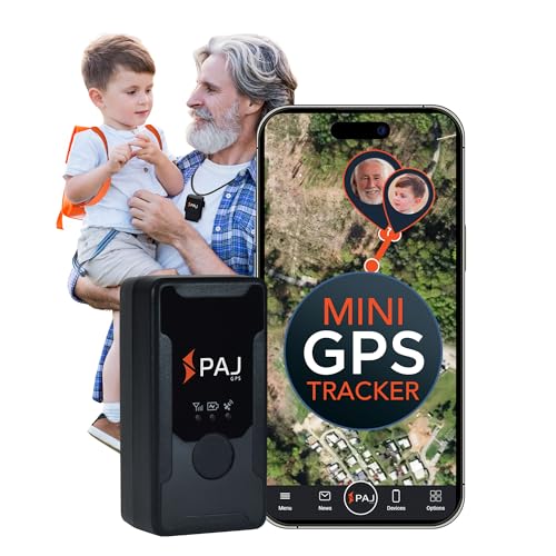 PAJ GPS Easy Finder 4G – GPS Tracker for Kids, Seniors/Elderly & Loved Ones – Real-Time Location Tracker Device, SOS/Emergency Button, Voice Messages, Up to 14 Days Battery - Subscription Required