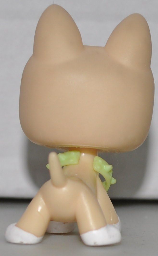 Bull Terrier #860 (White, Cream Accents) Littlest Pet Shop (Retired) Collector Toy - LPS Collectible Replacement Single Figure - Loose (OOP Out of Package & Print)