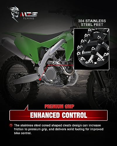 Image of MZS Dirt Bike Foot Pegs for KX250 KX450 KX450F CRF300L CRF450R CRF1000L
