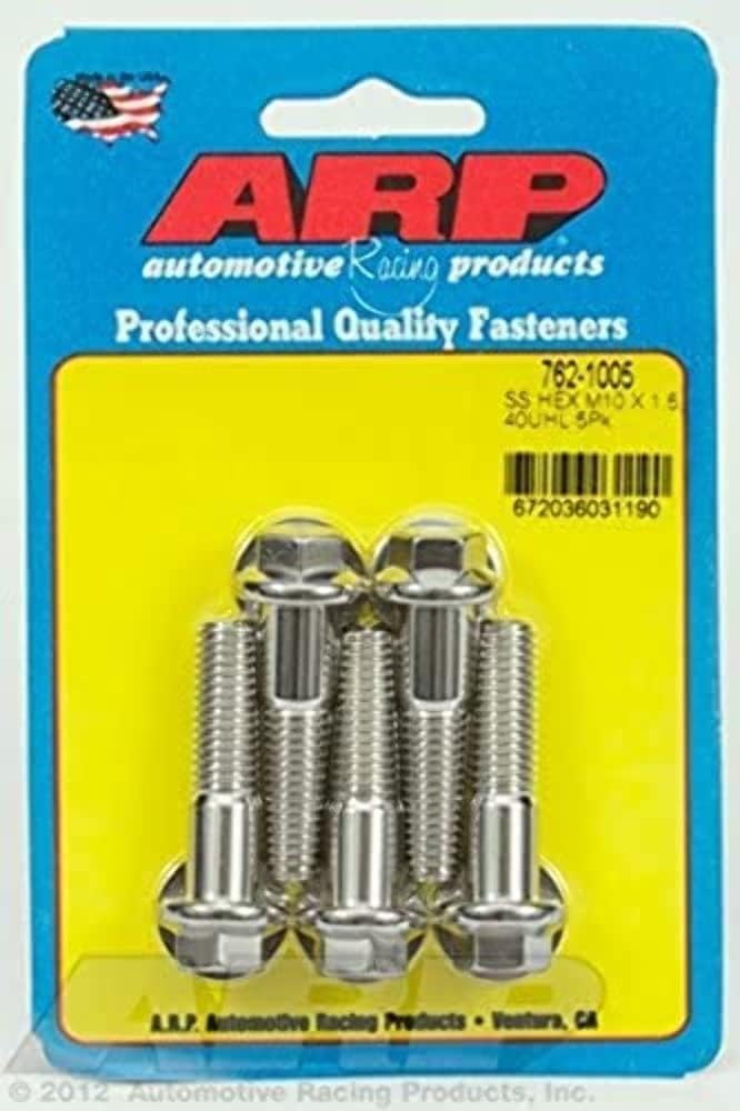 ARP 762-1005 Hex Bolt, M10 x 1.50", Pack of 5