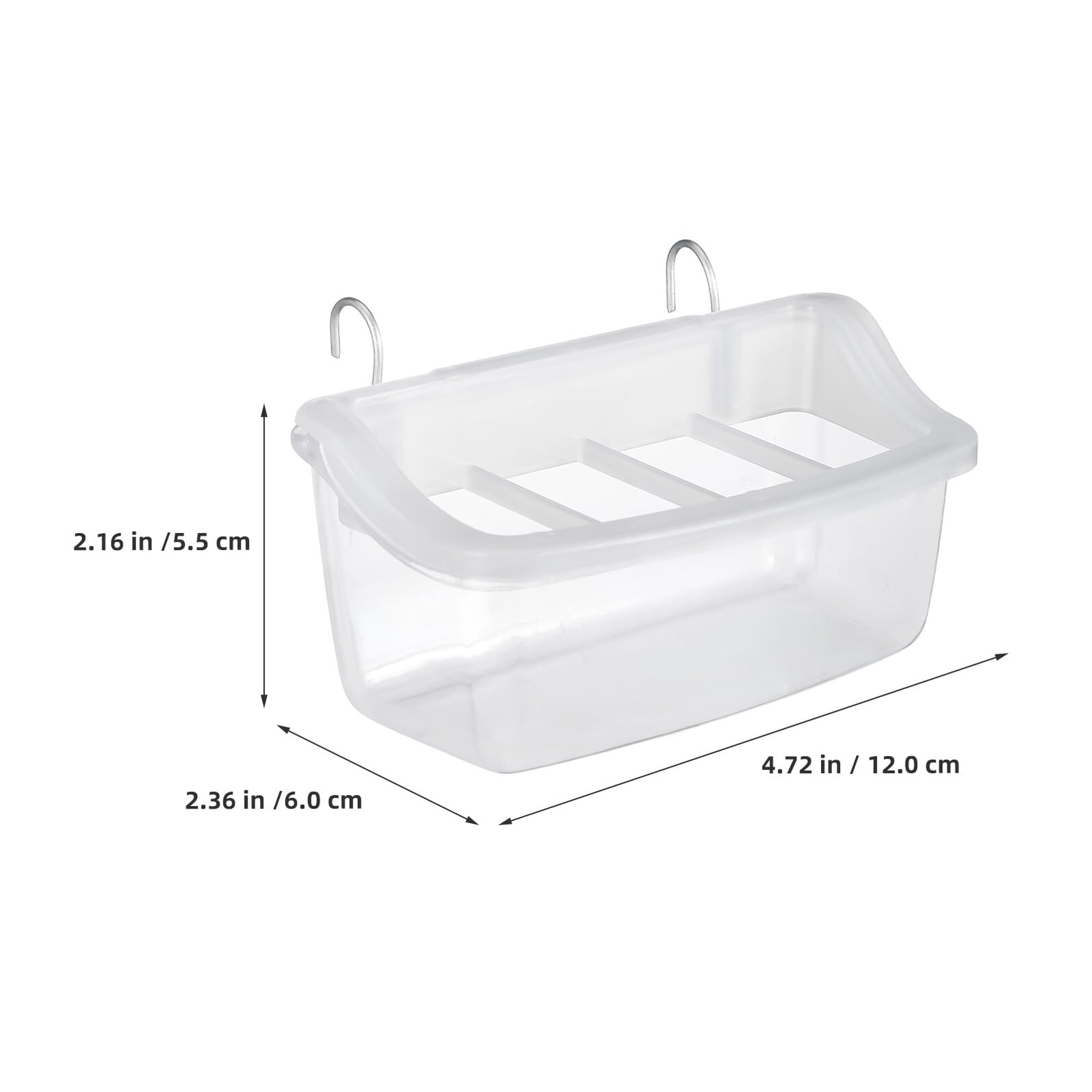TOYANDONA Mangiatoia per Uccelli 10 Pezzi in Plastica 4 Scomparti Anti-Rovesciamento Ciotole Sospese per Gabbia per Parrocchetti Contenitori per Cibo e Acqua Facili da Pulire per Piccoli