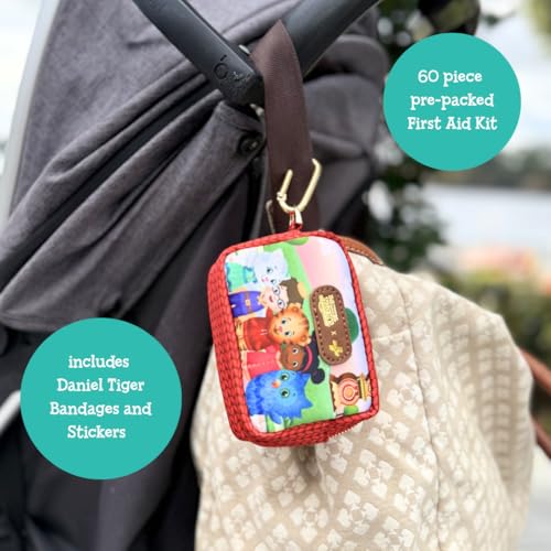 Image of KeepGoing Daniel Tiger's Small Travel First Aid Kit Kids - 60 Pc. Mini First Aid Kit for Purse, Diaper Bag, & Backpack with Latex-Free Bandages - 4 Oz., & 4.5 x 3.5 x 2 in, TSA-Approved