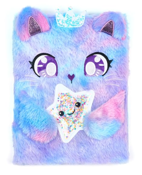 Carnet de croquis en fourrure chat Votum 20x28cm journal peluche