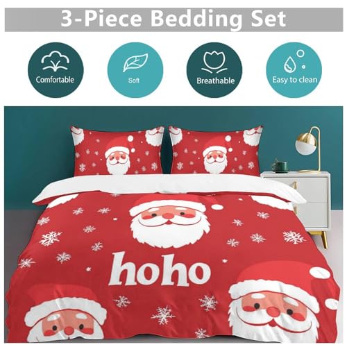 Juego de cama navideño de microfibra de 3 piezas con fundas para niños 6