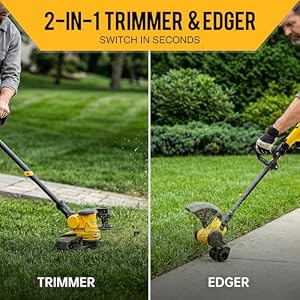 Glenvera 20V 12” 2-in-1 Cordless String Trimmer & Electric Lawn Edger — photo 4 of 6