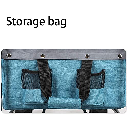 Carretilla Plegable Multifuncional para Transporte al Aire Libre y Pesca, Color Azul Celeste miniatura 5