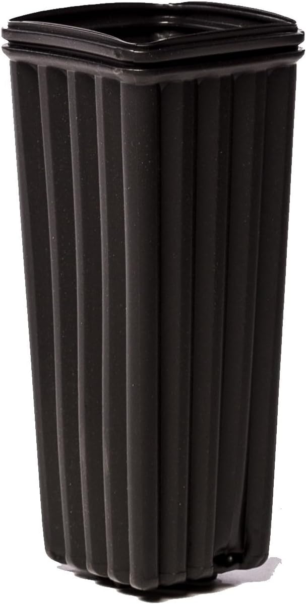 Stuewe & Sons – MT49 Mini Treepot – 4” x 9” Ribbed Square Pots – 80 Pack