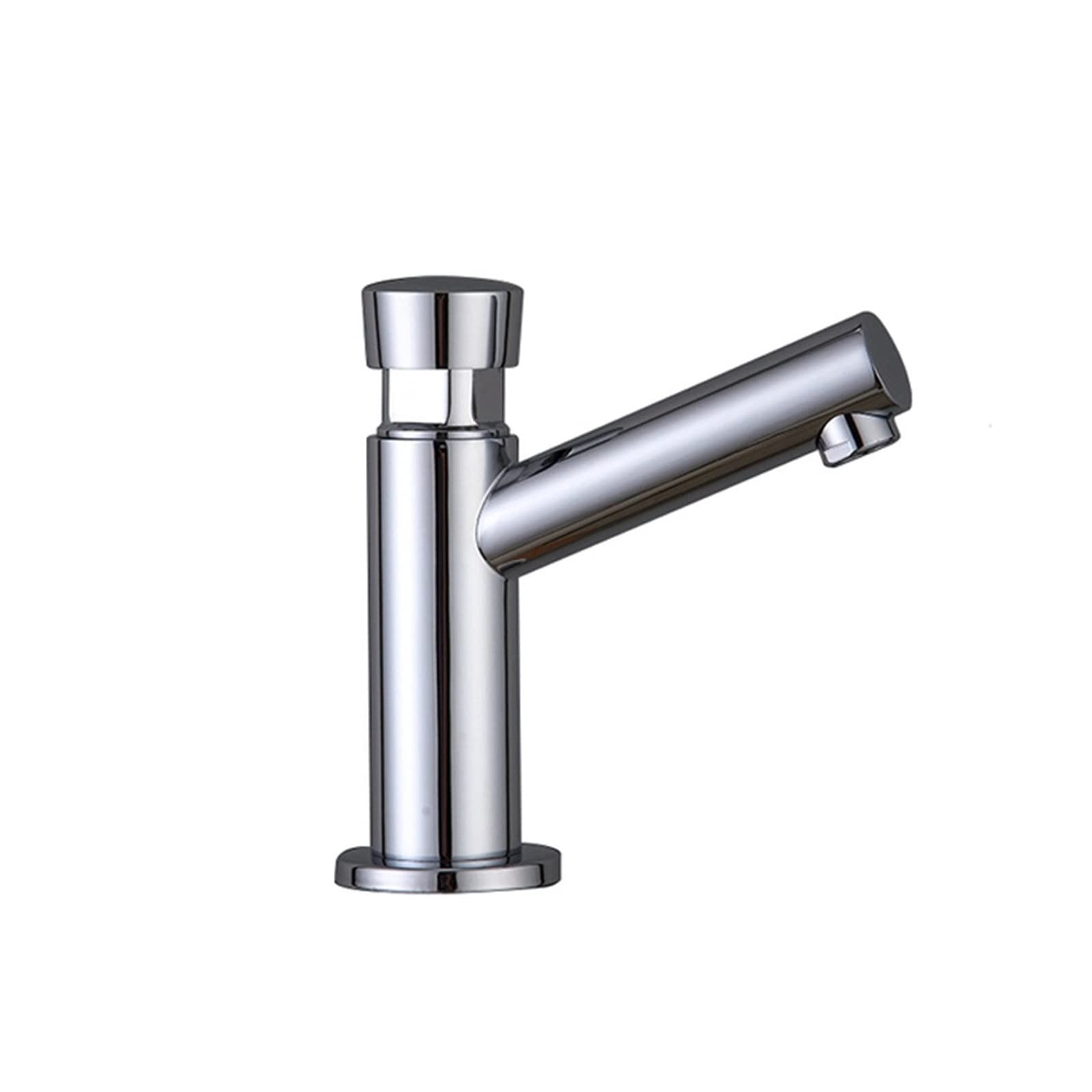 Robinet de lavabo à fermeture automatique contre le gaspillage d'eau en cuivre tactile