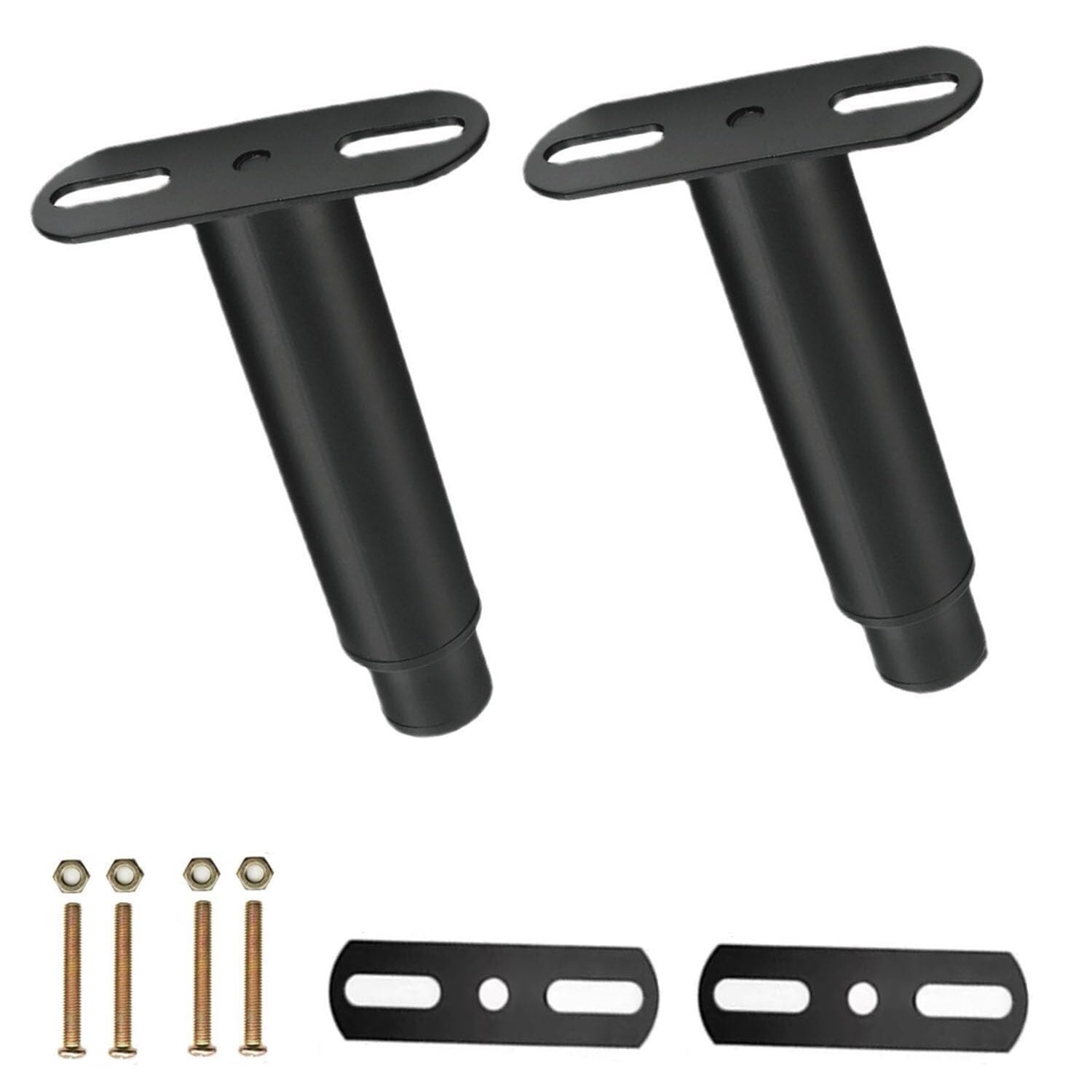 UYHBCNQD T-Shaped Furniture Legs 4Pcs Replacement Legs Set Adjustable Cabinets Legs Metal Furniture Foot Steel Frame Support Leg Extenders(25cm(9.8in))