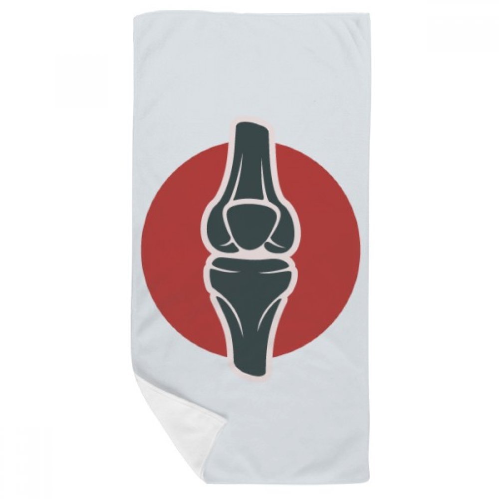 Gant de toilette leg joints du corps humain serviette de bain multicolore 35x70cm