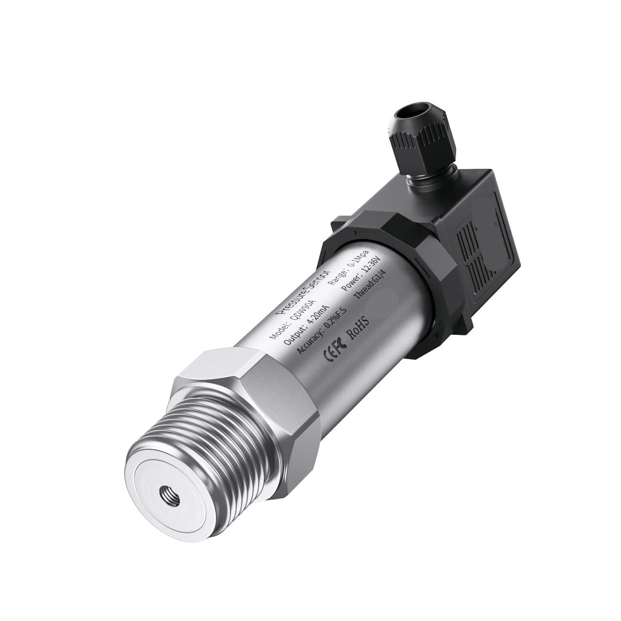 1bar 10bar 60MPa 20kpa Pressure Transmitter G1/4" 0-10V 24VDC Output Water Gas Oil Liquid Negative Pressure Sensor(0-0.4Mpa)