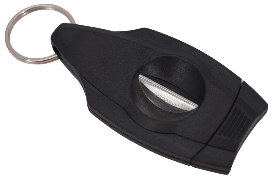 GERMANUS Cigar Cutter V-Cut Notch Cutter Keychain