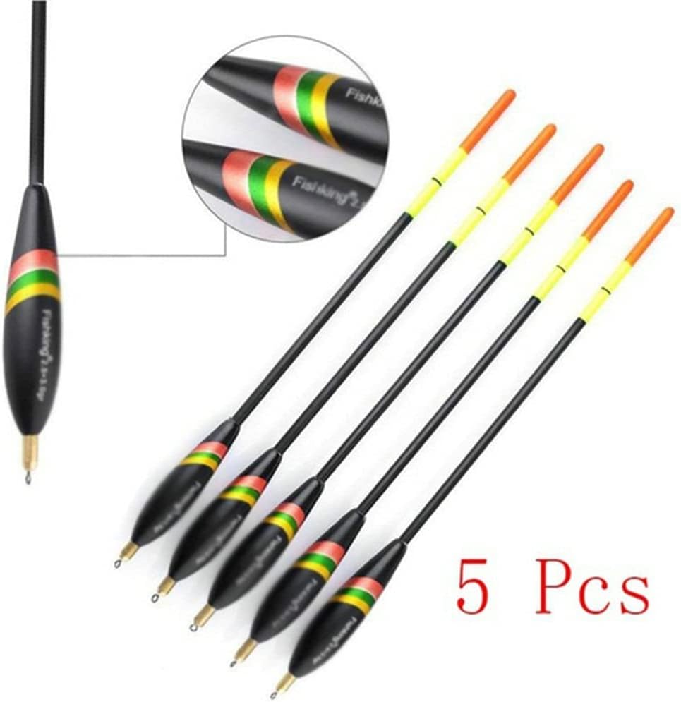 5pcs Fishing Floats Mixed Size Balsa Weight Bobber Cork Fir Float Vertical for Carp Fishing Tackle