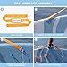 HUIIKE Paddle Board Carrying Strap Universal SUP Carrying Strap for Paddleboard Kayak Surfboard & Boats with Grip Rings | Adjustable Shoulder Belt Paddleboard | Inflatable Paddle Board Accessories