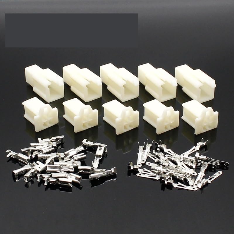 Lot de 10 connecteurs de câble électrique 2,8 mm 4 broches pour automobile, mâle et femelle, pour moto, vélo électrique et voiture.