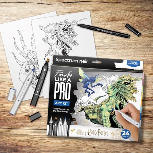 Warner Bros Harry Potter, Magical Creatures Art Colouring Set - Image 4