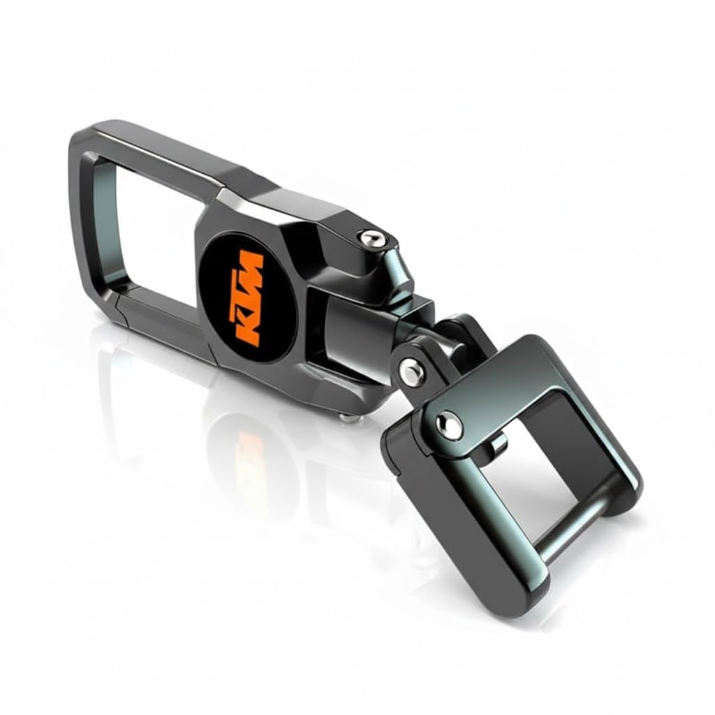 VSVERUS Heavy-Duty Stainless-Steel Bike Keychain Engraved Logo | Stylish Auto Key Holder used with ktm | Compatible with ktm/Adventure/RC/Duke 250,390,160- (Black)-picture-15