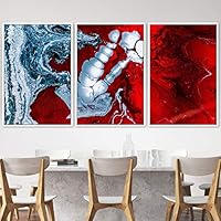3 Piece Framed Canvas Wall Art 3D Contemporary Canvas Prints Home Artwork Decoration for Living Room,Bedroom - 16