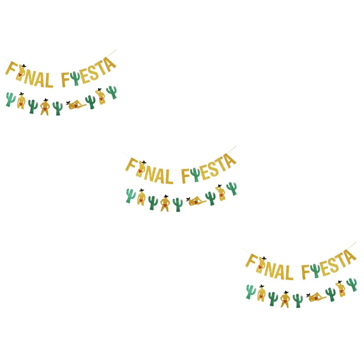 ifundom 6 Piezas De Artículos Decorativos Encanto Decorar Fiesta Mexicana Fiesta Tirar Cactus Fiesta Banner México Carnaval Fiesta Banner Banderines Suministros De Fiesta Latte
