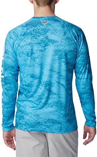 Chemise Columbia PFG Super Terminal Tackle Fish Flow – Homme – XL – Vert Camouflage – Neuve