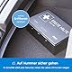 KFZ-Verbandkasten nach aktueller DIN 13164 [EUROPAWEIT GÜLTIG] gemäß StVZO | inkl. 2 med. Gesichtsmasken | Erste Hilfe Set, Kasten, Verbandskasten Auto, PKW
