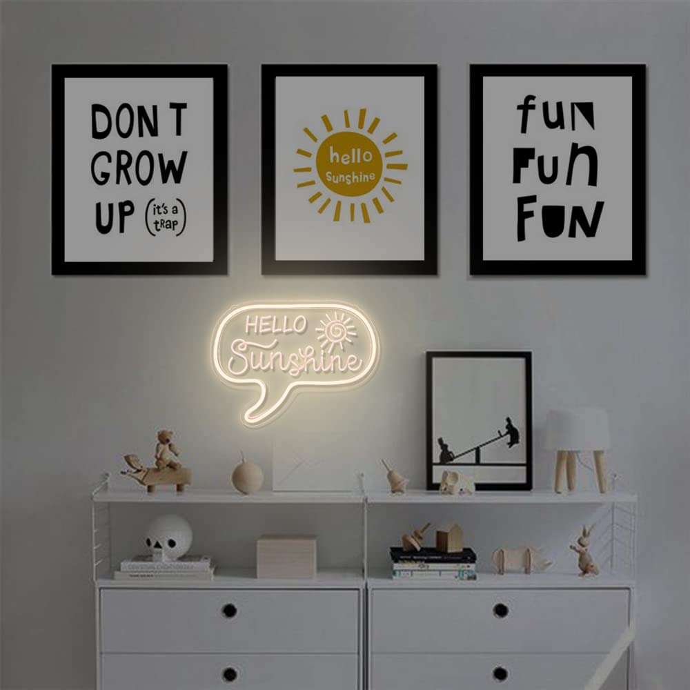 Amazon.co.jp: Hello Sunshine ネオンサイン 3Dアート Powed by USB