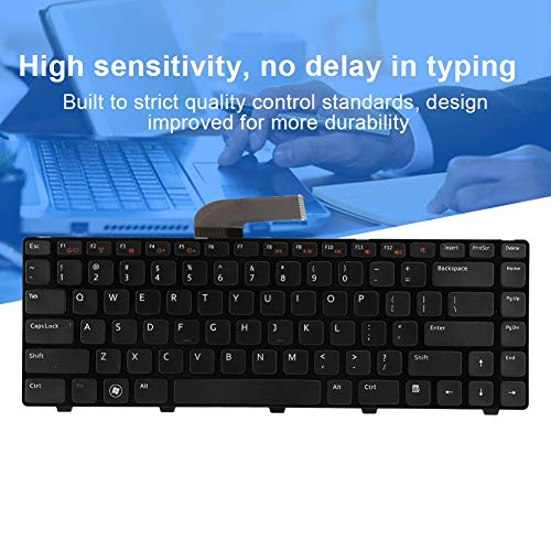 Teclado de substituição de laptop de alta sensibilidade para Dell M421R/N4110/N4040/N4050/M4120/M404