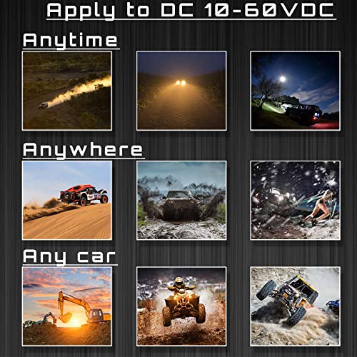 Image of 7 Inch Slim LED Light Bar 60W 6000lm 12V-60V for Truck ATV UTV Jeep Boat Golf Cart Land Mower Trailer Car Off-Road Driving Fog Pods, Rack Front Bumper Grille Waterproof Bar,1Pack